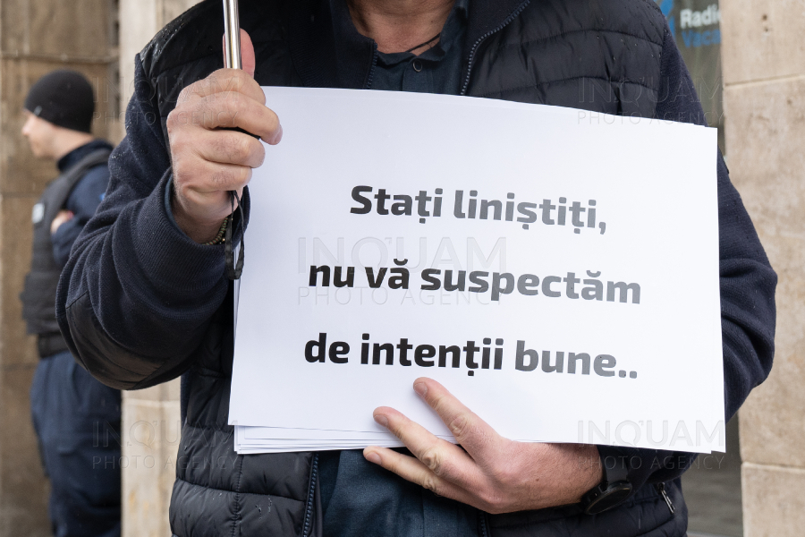 BUCURESTI - PROTEST - RADIO ROMANIA - 21 MAR 2024